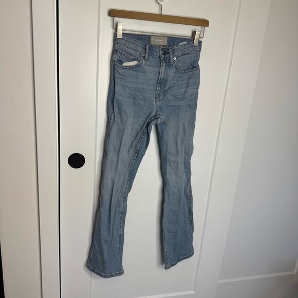 Everlane The Cheeky Bootcut Jean Light Wash Denim High Rise Size 23 - Picture 2 of 6